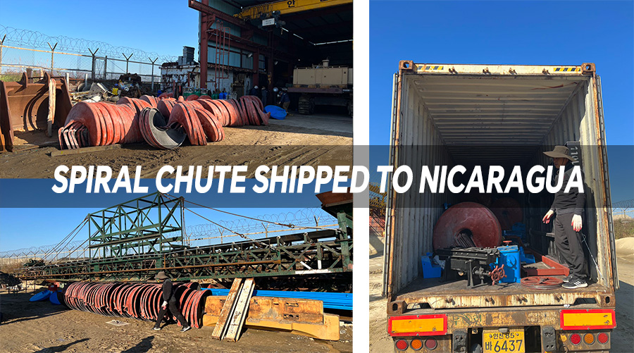 Spiral chute shipped to Nicaragua - What is the secret to beneficiation spiral chutes?