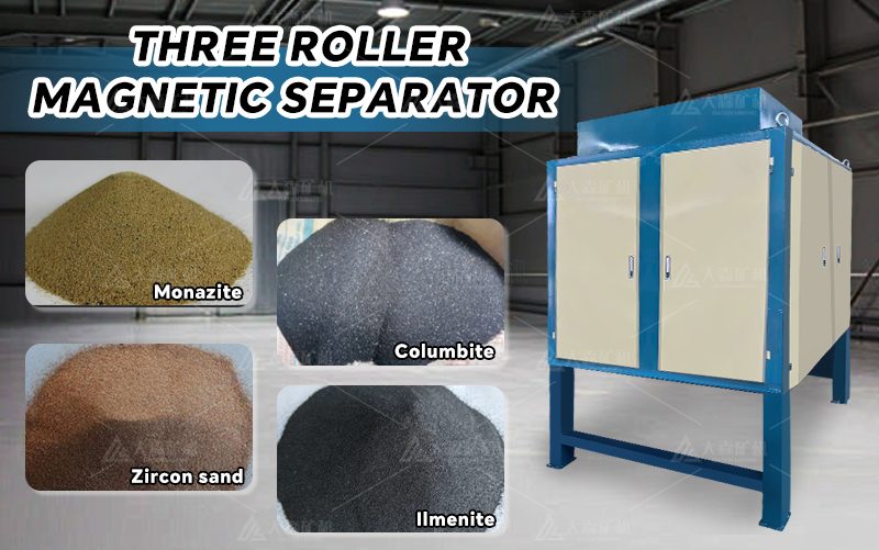 三辊磁选机 1 1 - Three Roller Dry High Intensity Magnetic Separator for Monazite