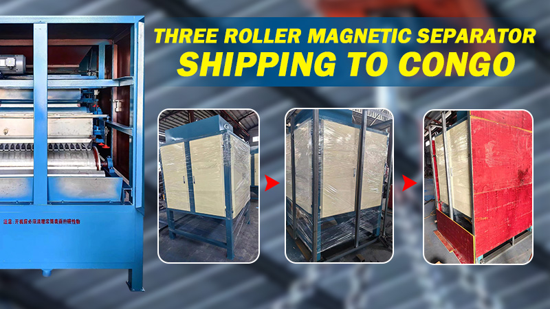 Three Roller Magnetic Separator - Three Roller Dry High Intensity Magnetic Separator for Monazite