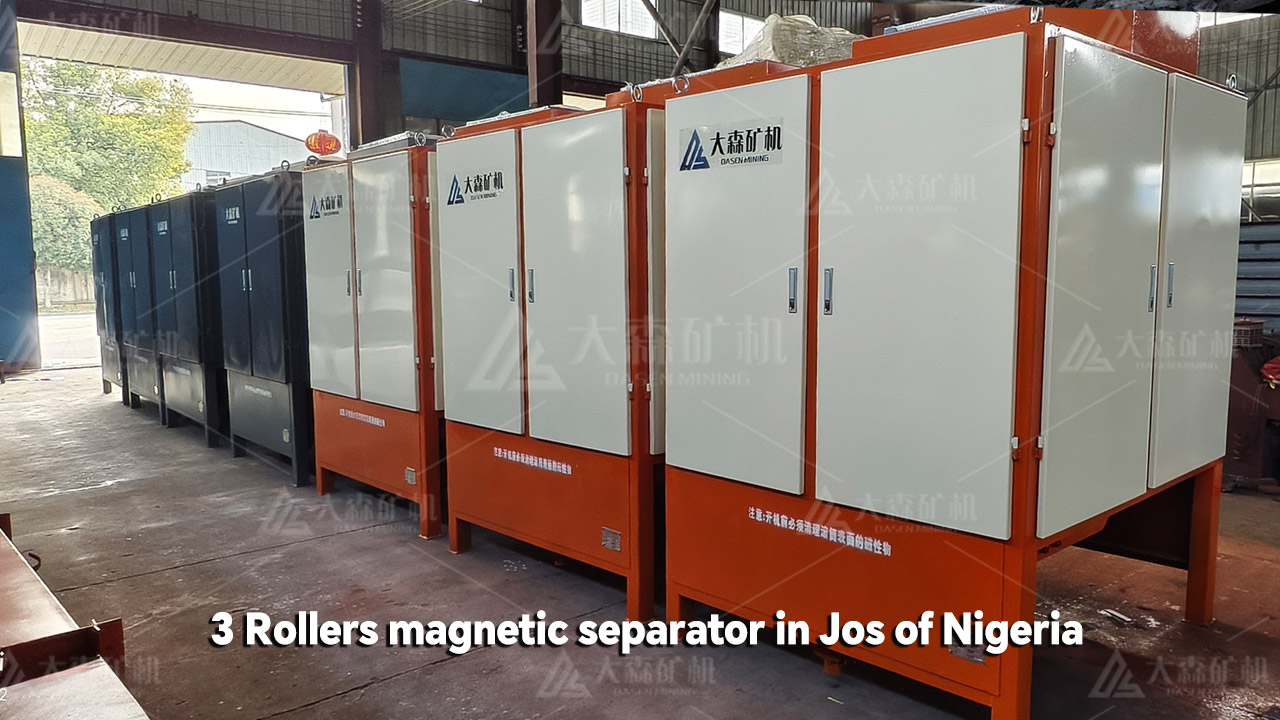 3 Rollers magnetic separator in Jos  - 3 Rollers magnetic separator in Jos of Nigeria
