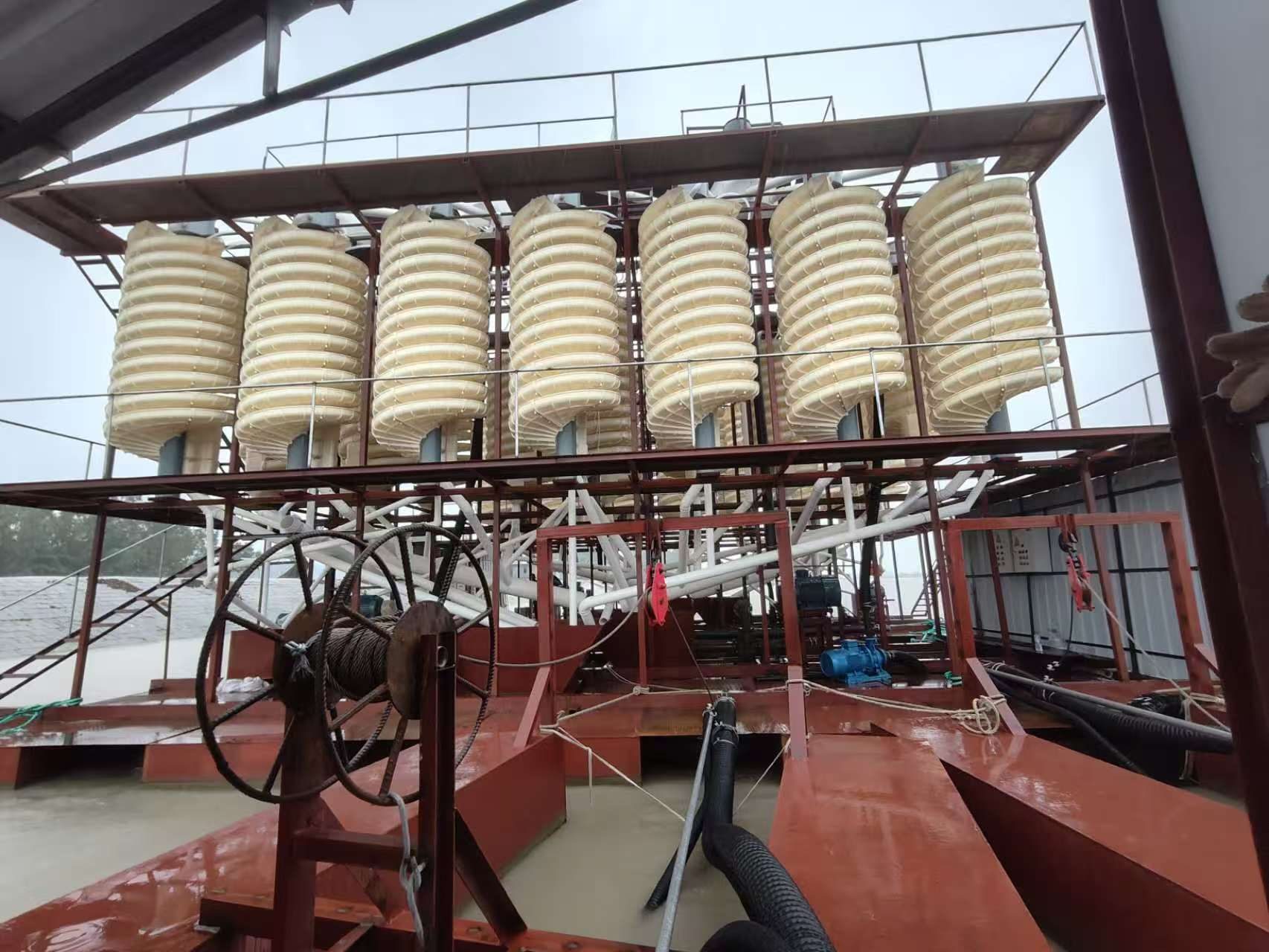 High Efficiency Groove Spiral Chute - Monazite and Ilmenite Ore Separation Project in Brazil