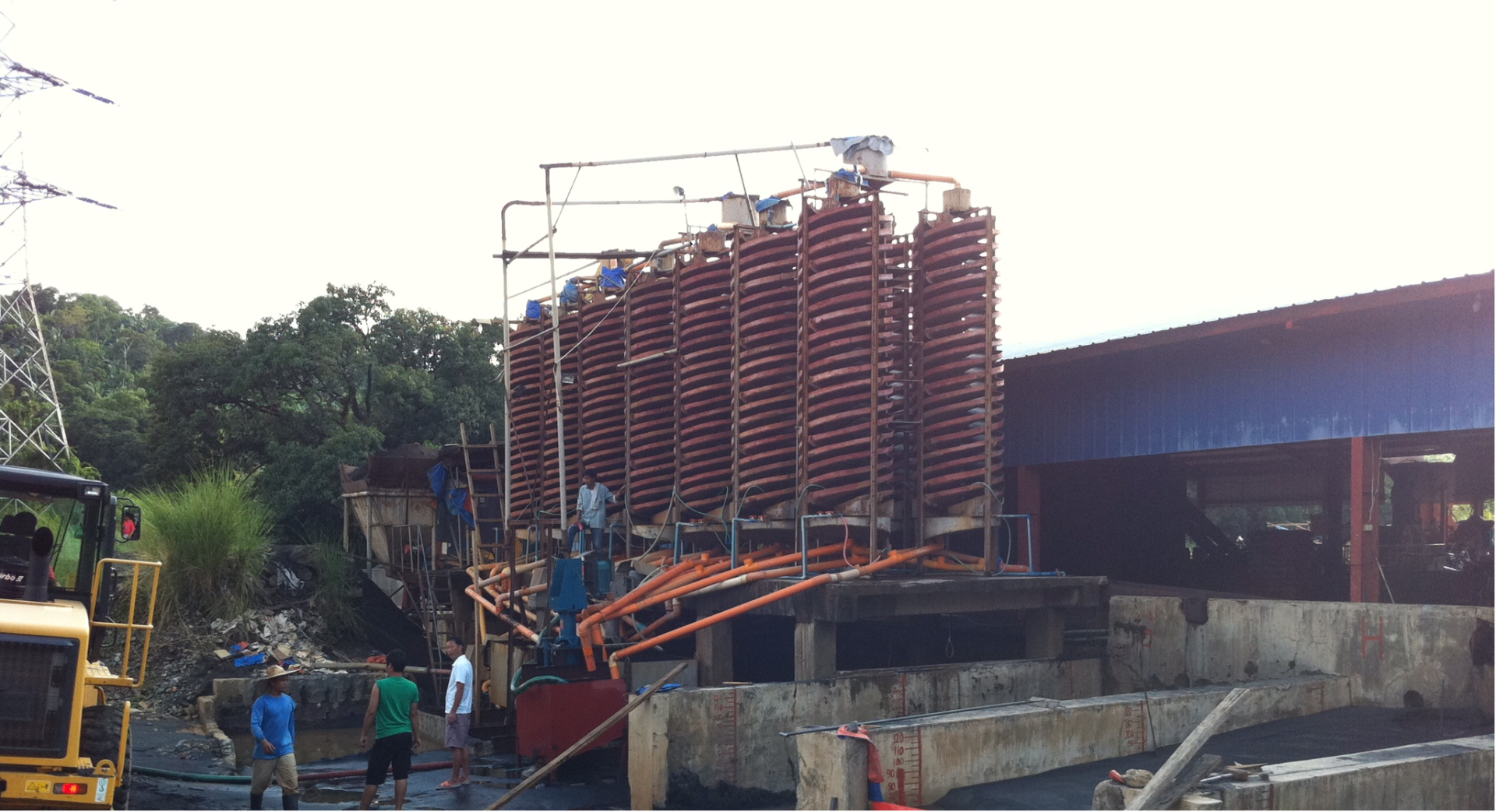 Standard Spiral Chute - Monazite and Ilmenite Ore Separation Project in Brazil