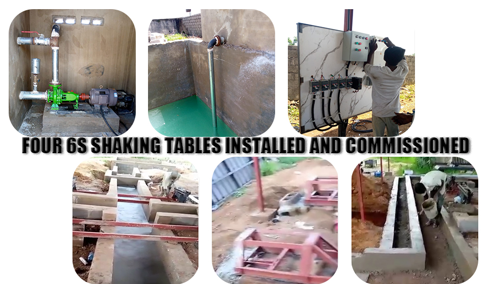 Four 6S Shaking Tables Installed and Commissioned - 4 Sets of 6S Shaking Tables Installed and Commissioned in Bauchi, Nigeria