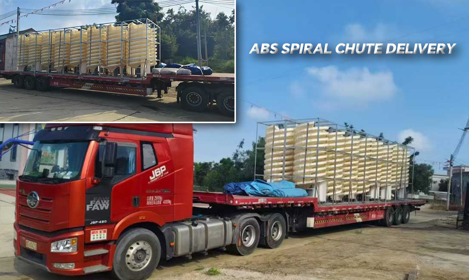ABS spiral chute delivery - Installs ABS Spiral Chutes for Gravity Separation
