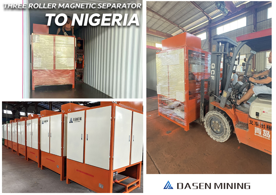 THREE ROLLER MAGNETIC SEPARATOR to NIGERIA  - Dasen Machinery Exports Advanced Three-Roller Magnetic Separators