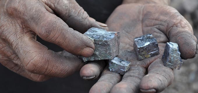 raw silver ore
