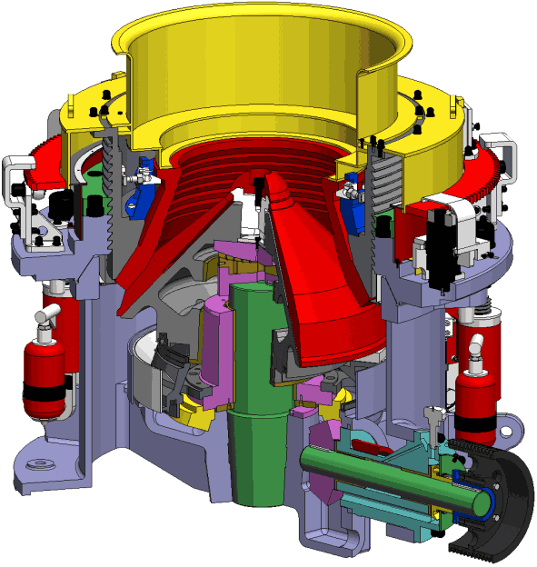 多缸液压 - how the "pseudo" multi-cylinder hydraulic cone crusher came to be?
