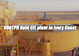 800TPD Gold CIL plant in Ivory Coast 260x185 - Cases